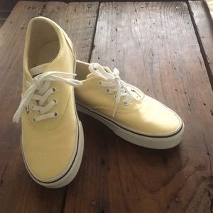 Light Yellow Vans. Size 7.